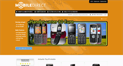 Desktop Screenshot of mobiledirect.de