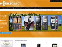 Tablet Screenshot of mobiledirect.de